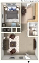 Autumnwood Apartments in Aurora, IL - Foto de edificio - Floor Plan