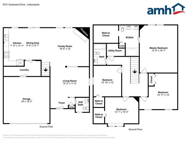 6721 Earlswood Dr in Indianapolis, IN - Foto de edificio - Building Photo