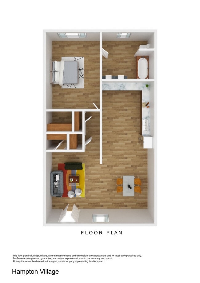 Hampton Village in Desoto, TX - Foto de edificio - Floor Plan
