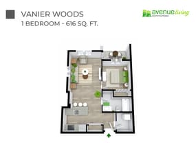 Vanier Woods in Red Deer, AB - Building Photo - Floor Plan