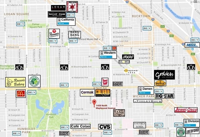 1408 N Maplewood Ave, Unit GDN in Chicago, IL - Foto de edificio - Building Photo