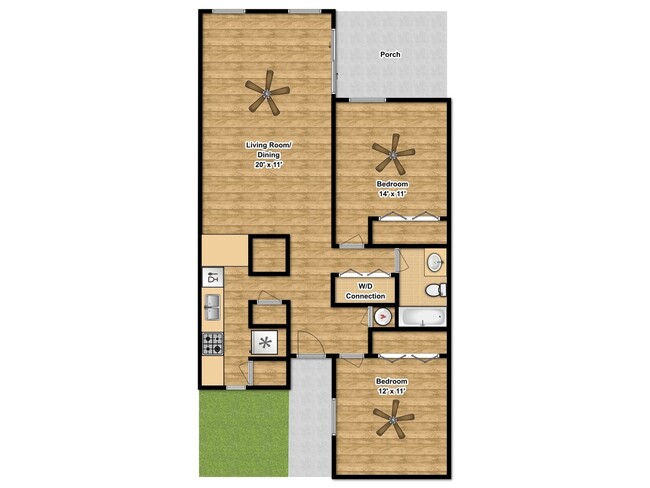 3614 Choctaw St in Bryan, TX - Foto de edificio - Building Photo