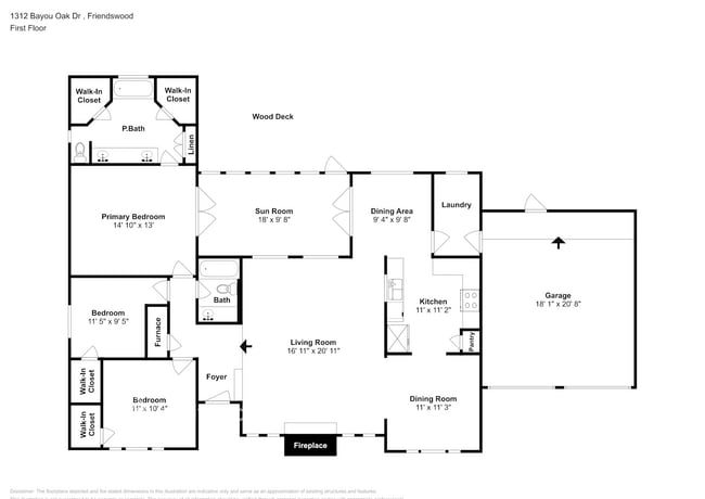 1312 Bayou Oak Dr in Friendswood, TX - Building Photo - Building Photo