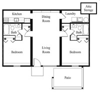 Ambergate Apartments in West Palm Beach, FL - Building Photo - Floor Plan