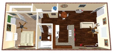 Summer Place Apartments in Lubbock, TX - Foto de edificio - Floor Plan