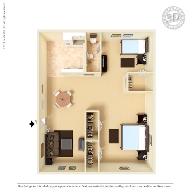 Villas del Valle in El Paso, TX - Foto de edificio - Floor Plan