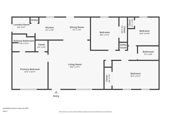 215 Buffalo Creek Dr in Toney, AL - Foto de edificio - Building Photo