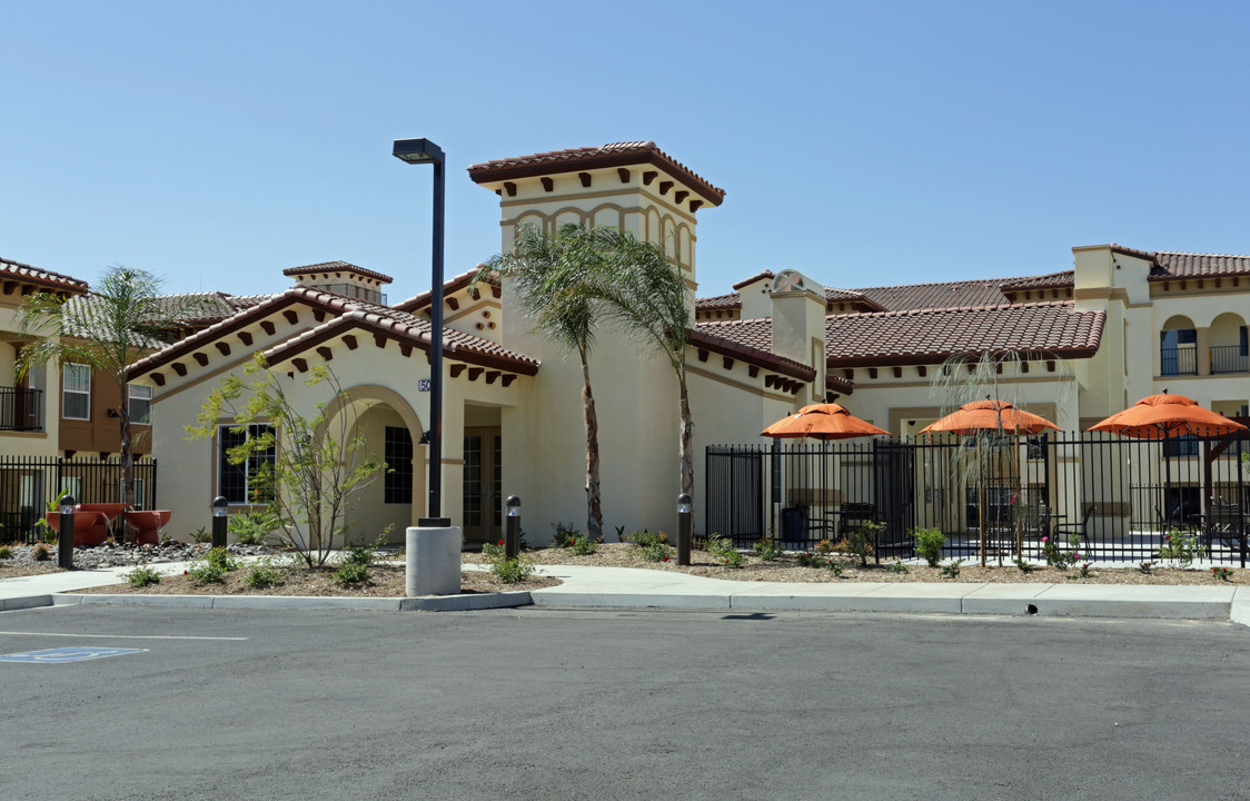 the Villas a 55+ community in Colton, CA - Building Photo