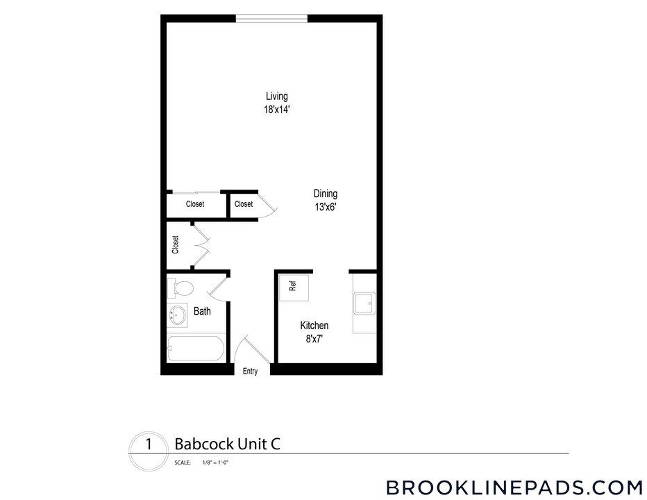 230 Babcock St, Unit 2F in Brookline, MA - Building Photo