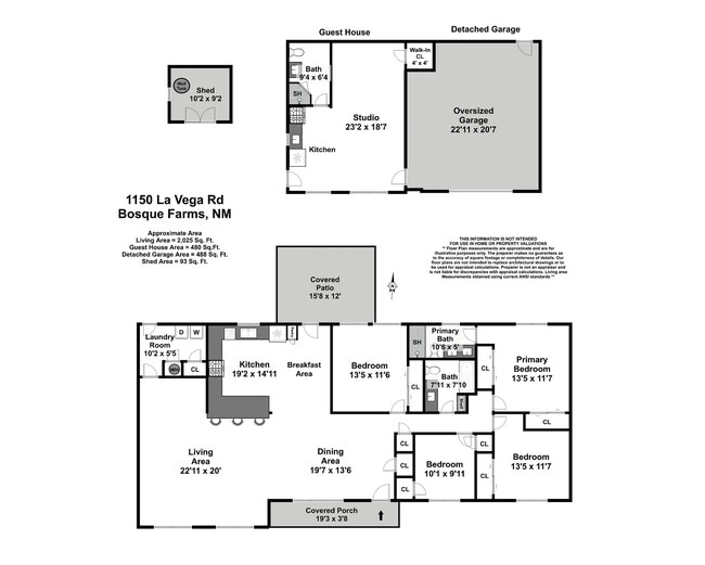 1150 La Vega Rd in Bosque Farms, NM - Foto de edificio - Building Photo