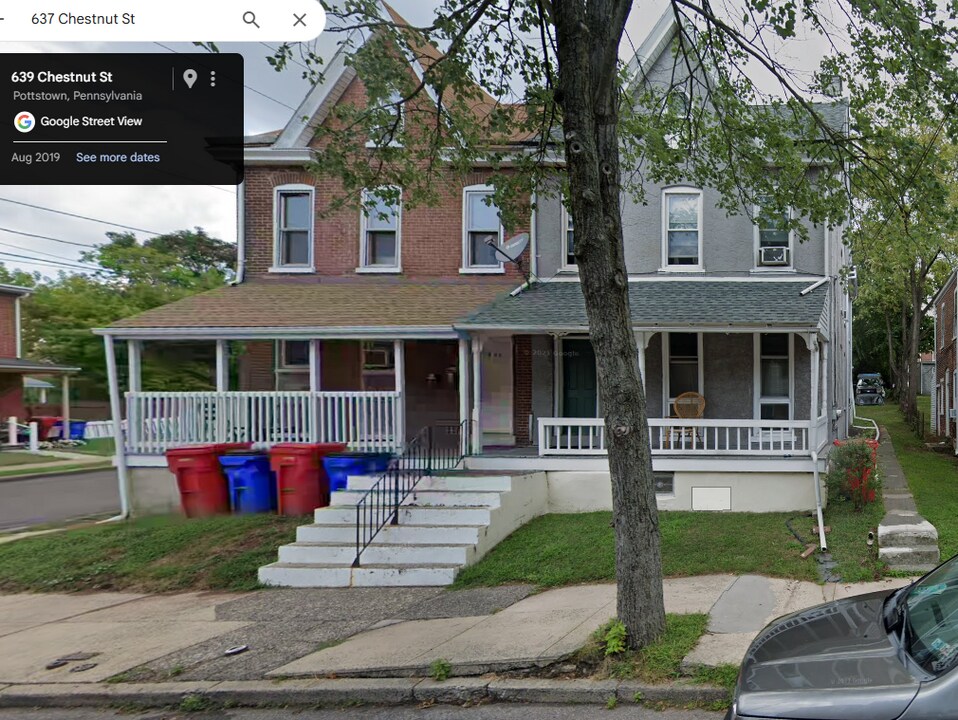 637 Chestnut St, Unit #2 in Pottstown, PA - Foto de edificio