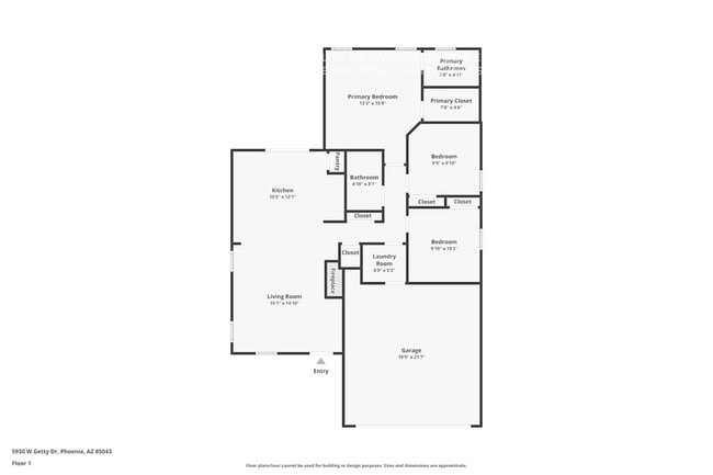 5930 W Getty Dr in Phoenix, AZ - Foto de edificio - Building Photo