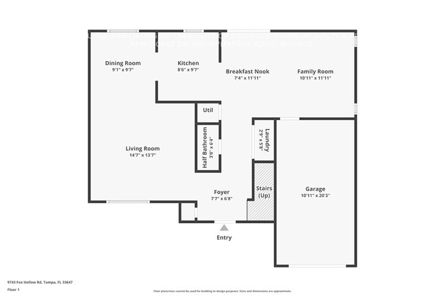 9743 Fox Hollow Rd in Tampa, FL - Foto de edificio - Building Photo