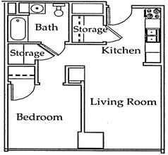 Crossroads House Apartments in Lincoln, NE - Building Photo - Floor Plan