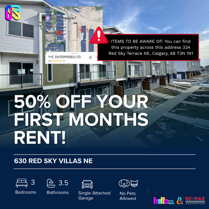630 Red Sky Mews NE in Calgary, AB - Building Photo