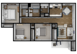 Park Place at Foley in Foley, AL - Foto de edificio - Floor Plan