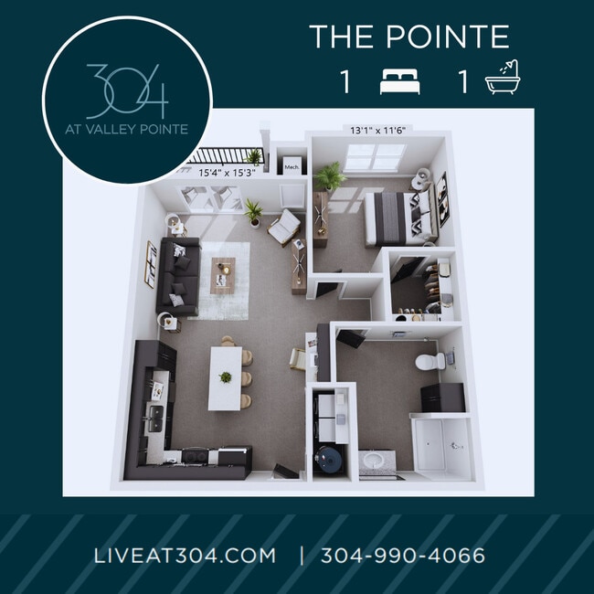 304 at Valley Pointe in Hurricane, WV - Building Photo - Building Photo