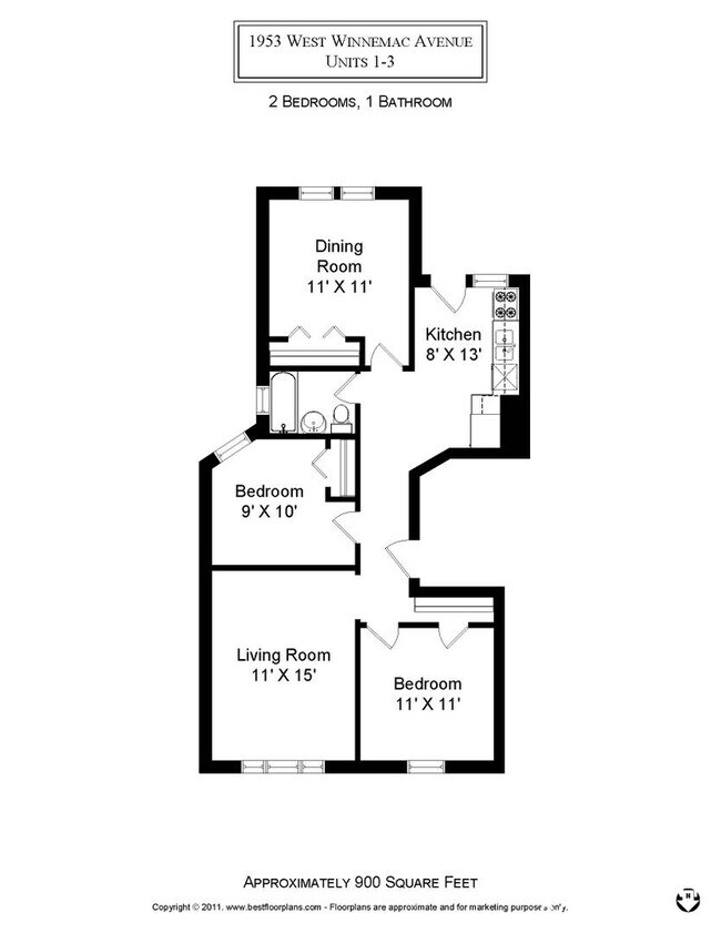 1953 W Winnemac Ave, Unit 3 in Chicago, IL - Building Photo - Building Photo