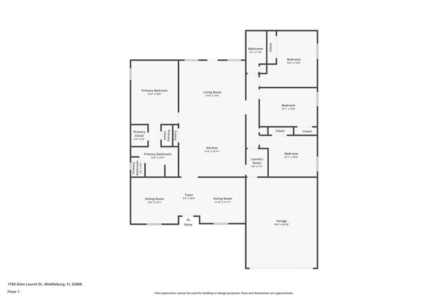 1760 Glen Laurel Dr in Middleburg, FL - Foto de edificio - Building Photo