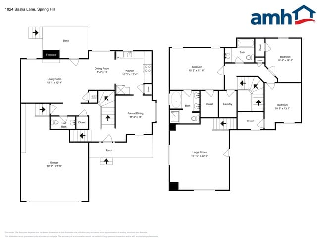 1824 Baslia Ln in Spring Hill, TN - Foto de edificio - Building Photo