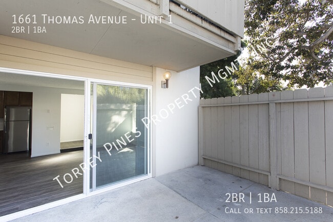 1661 Thomas Ave in San Diego, CA - Building Photo - Building Photo