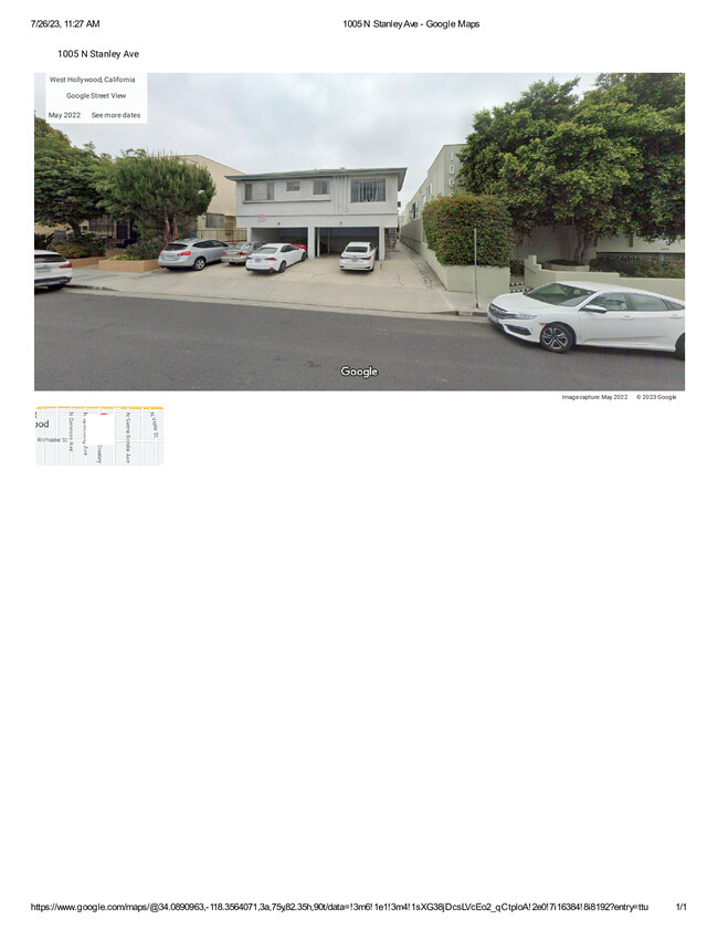 1010 N Stanley Ave in West Hollywood, CA - Building Photo - Building Photo