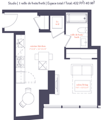 Le Livmore in Montréal, QC - Building Photo - Floor Plan