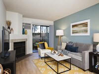 Living Room - eaves San Jose Apartments in San Jose, California