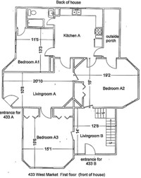 433 W Market St in Harrisonburg, VA - Foto de edificio - Floor Plan