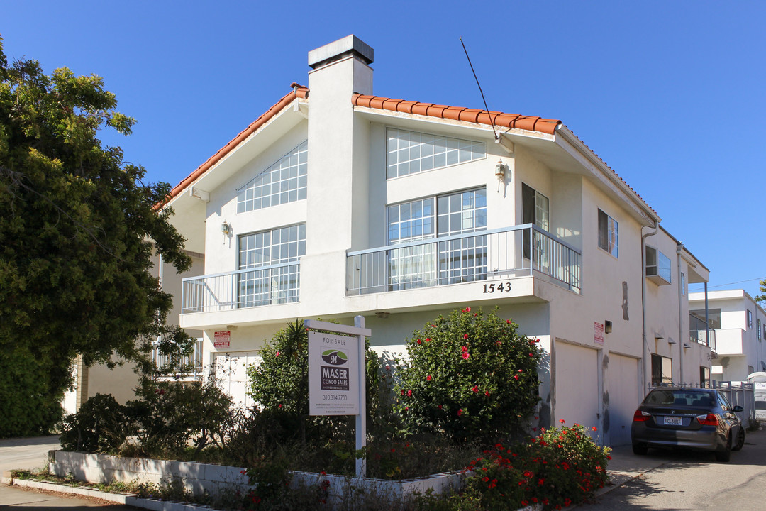 1543 Stanford St in Santa Monica, CA - Foto de edificio