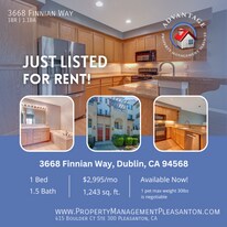 3668 Finnian Way in Dublin, CA - Building Photo