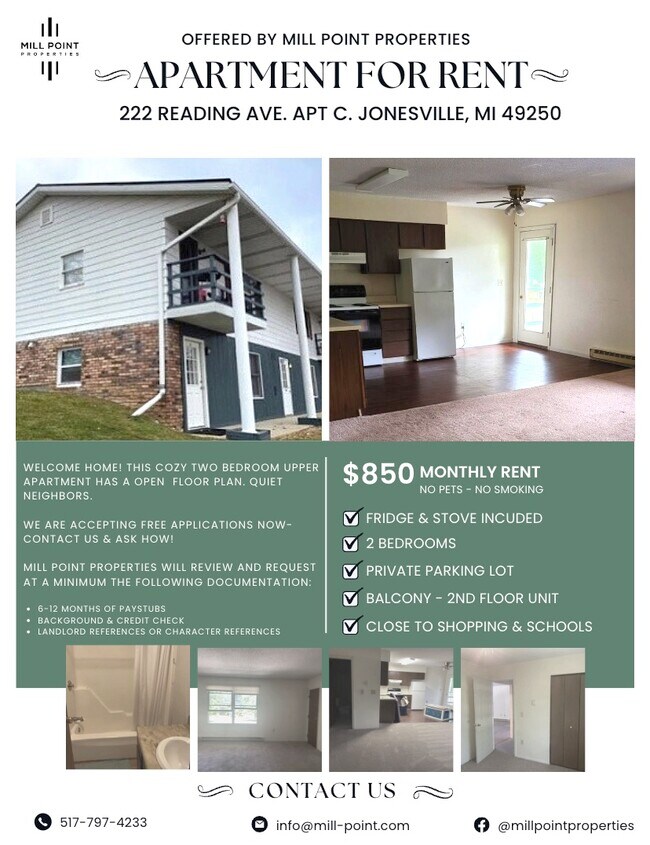 222 Reading Ave Apartments and Nearby Jonesville Apartments For Rent