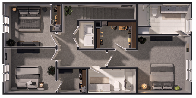 Elevate Townhomes in Las Vegas, NV - Foto de edificio - Floor Plan