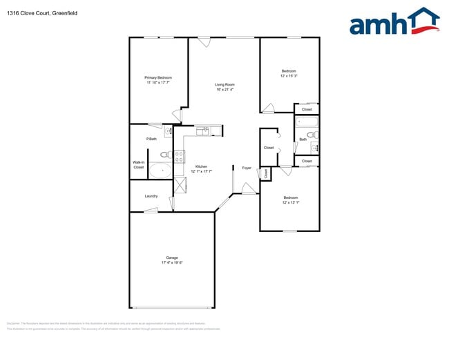 1316 Clove Ct in Greenfield, IN - Foto de edificio - Building Photo