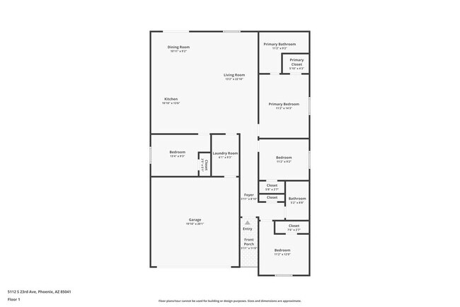 5112 S 23rd Ave in Phoenix, AZ - Foto de edificio - Building Photo