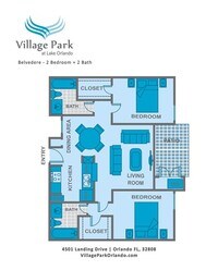Belvedere Floor plan - Village Park Apartments in Orlando, Florida
