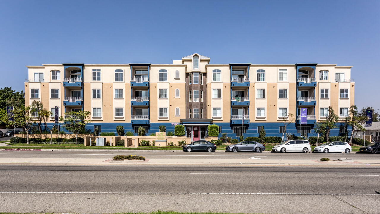 Lido Apartments - 7393 W Manchester Ave in Los Angeles, CA - Building Photo