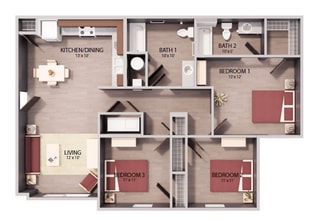 Pender Crossing in Wilson, NC - Building Photo - Floor Plan