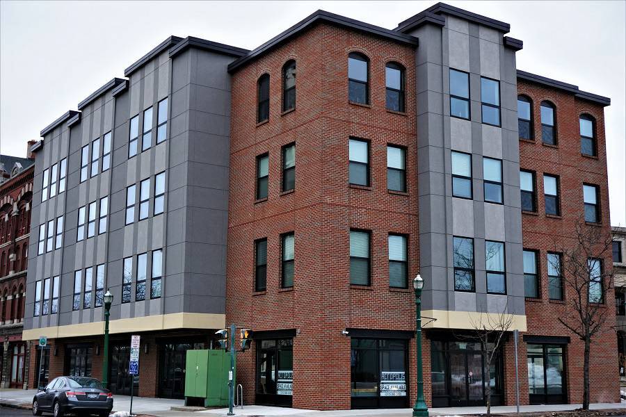 The Amos at Clinton Square in Syracuse, NY - Building Photo