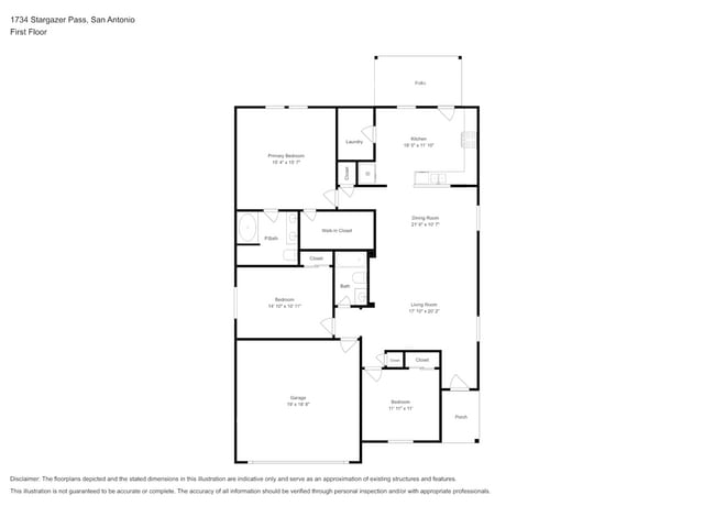 1734 Stargazer Pass in San Antonio, TX - Foto de edificio - Building Photo