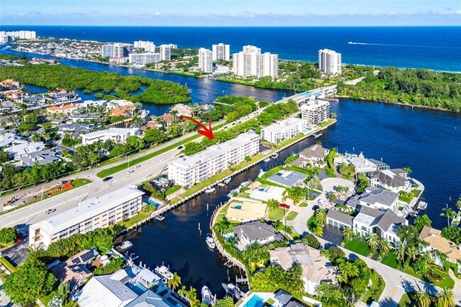 property at 750 NE Spanish River Blvd