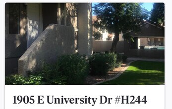 1905 E University Dr, Unit H244 in Tempe, AZ - Building Photo - Building Photo