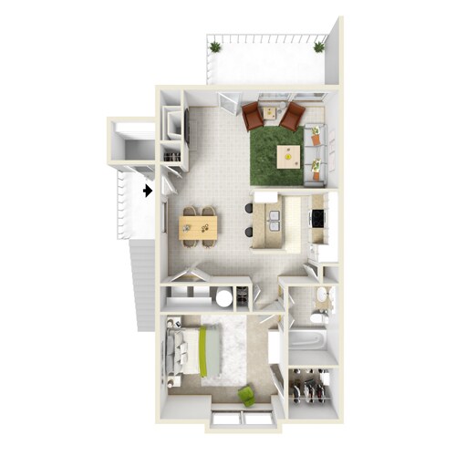 Courtyard Apartments and Mini Storage in Granbury, TX - Building Photo - Floor Plan