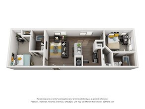 YOUnion Fayetteville in Fayetteville, AR - Foto de edificio - Floor Plan
