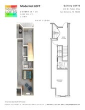 Gallery Lofts in San Antonio, TX - Foto de edificio - Floor Plan