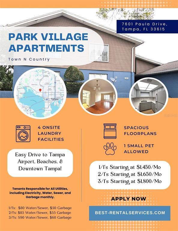 7602 W Powhatan Ave, Unit 1 in Town 'n' Country, FL - Foto de edificio - Building Photo