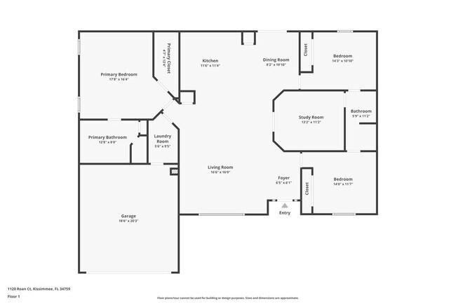 1120 Roan Ct in Kissimmee, FL - Foto de edificio - Building Photo