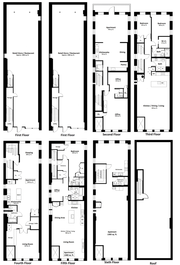 158 E 124th St in New York, NY - Foto de edificio - Floor Plan