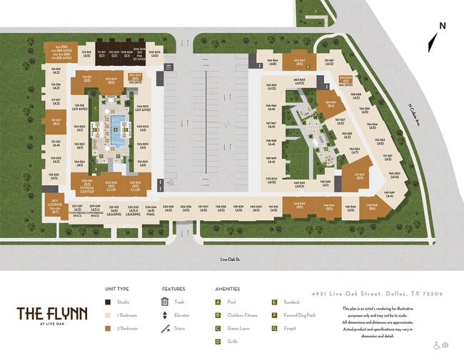 The Flynn at Live Oak in Dallas, TX - Foto de edificio - Building Photo