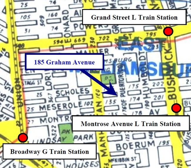 185 Graham Ave in Brooklyn, NY - Foto de edificio - Other